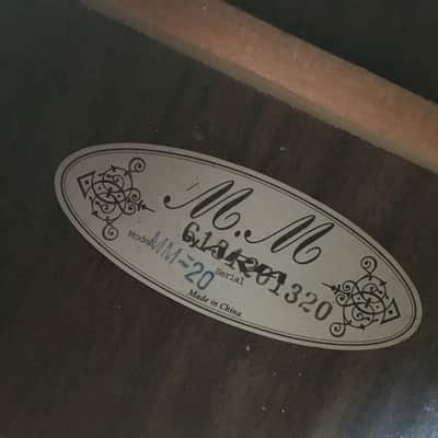 Aria MM-20 Maccaferri Gypsy Jazz Manouche Acoustic Guitar Oval Soundhole 2010s Natural image 3