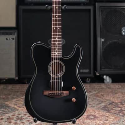 Fender Acoustasonic Standard Telecaster Electric Guitar - Black image 3