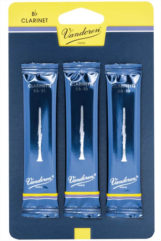 Vandoren Reeds Clarinet Bb 2 Traditional (3 Pack) image 1