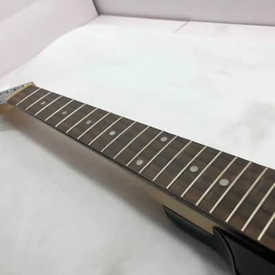 Glossy Black Guitar Paulownia Body Flying V Style with Maple Neck and Rosewood Fingerboard image 2