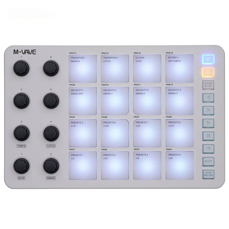 Wireless MIDI Controller Suitable Percussion Keyboard USB-C Interface Portable Design Small MIDI Pad image 1