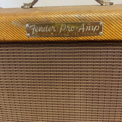 Fender Pro 5E5-A Narrow Panel 18-Watt 1x15" Guitar Combo 1955 - 1960 - Tweed image 2