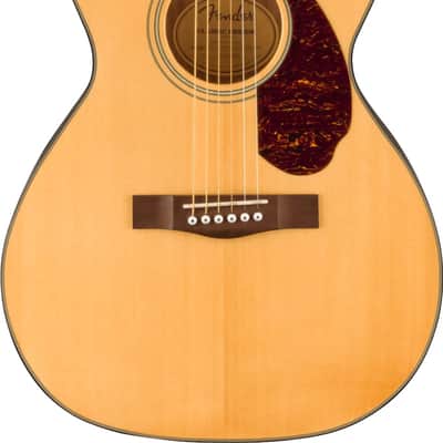Fender CC-140SCE Concert Acoustic Electric Guitar w/ Case. Walnut Fingerboard, Natural image 7
