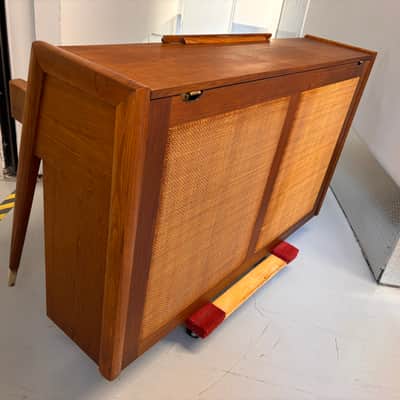 Vintage 1969 Baldwin Acrosonic Upright Piano Walnut MCM Scandanavian Design Complete Restoration image 11