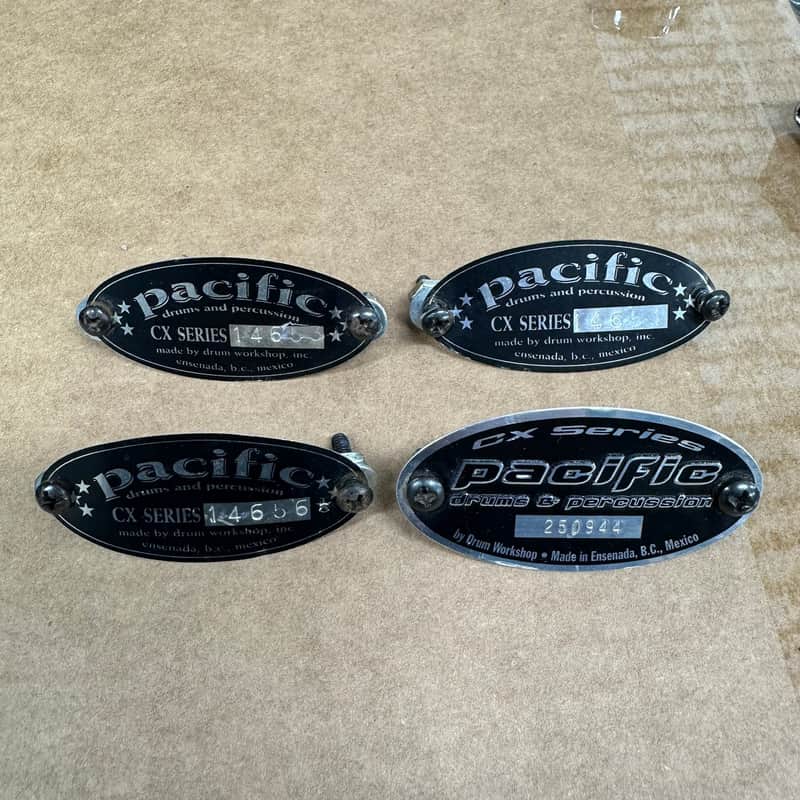 PDP by DW CX Series Drum Badges 4 Piece - Free Shipping image 1