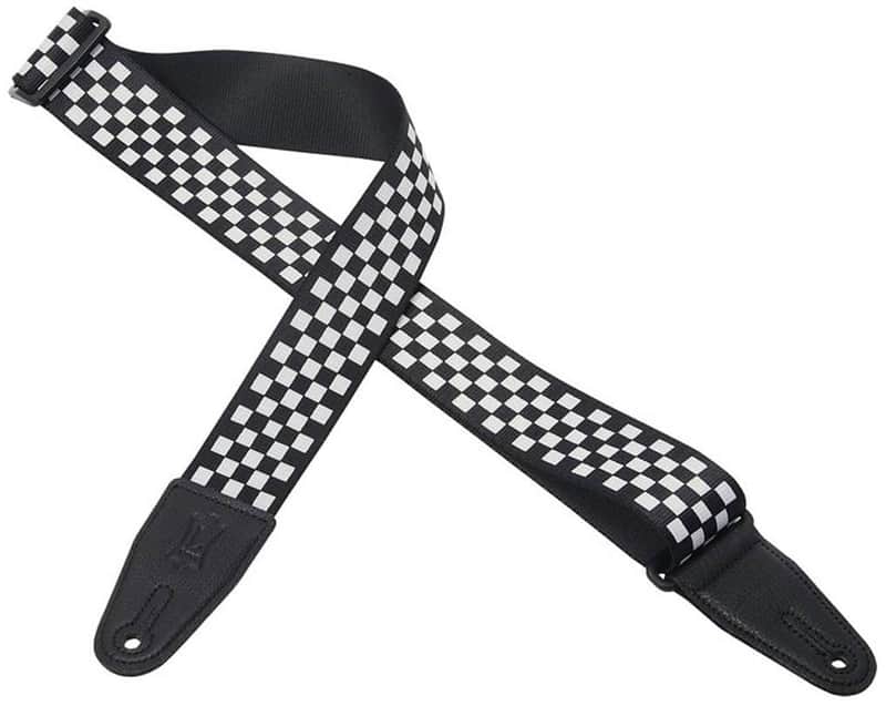 Levy's MP-28 2" Soft Nylon Checkered Guitar Strap image 1