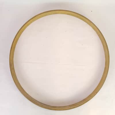 22"x1.5"x3/8" Bass Drum Hoop/Rim Vintage Black Paint No Inlay Channel In Round image 4