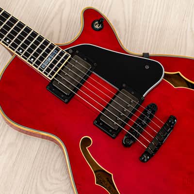 1989 Ibanez George Benson Signature GB30 Trans Red, Near-Mint w/ Case & Tag image 8