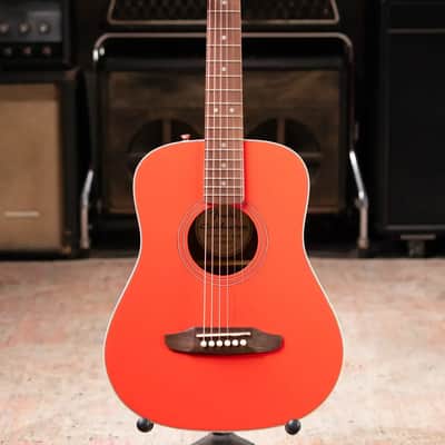 Fender California Standard Redondo Mini Acoustic Guitar - Fiesta Red with Gig Bag image 3