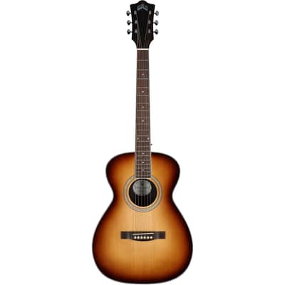 Guild M-260E Deluxe Concert Acoustic-Electric Guitar, Edge Burst image 2