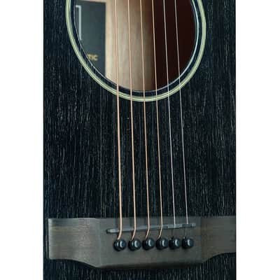 JN Guitars Yakisugi Acoustic Electric Dreadnought Guitar - Black - YAK-D image 4