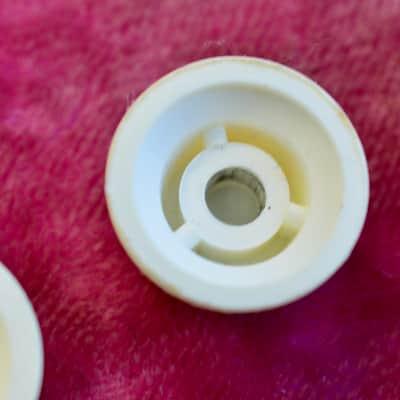 Vintage 1960's Fender Stratocaster Knob Set - Pre-CBS Control Knobs 1963 1964 Volume Tone image 11