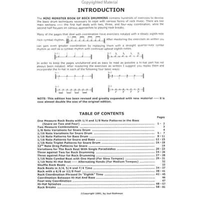 MusicSales - Joel Rothman's Mini-Monster Book Of Rock Drumming - Joel Rothman's Mini-Monster Book Of Rock Drumming image 2