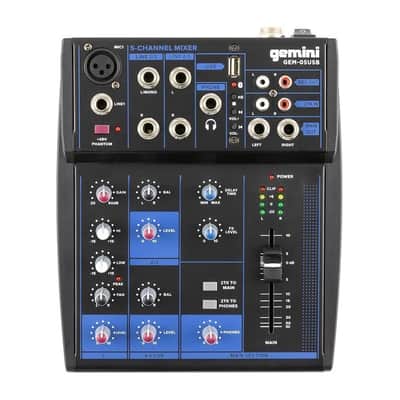 GEM-05USB: Compact 5 Channel Bluetooth Mixer image 2