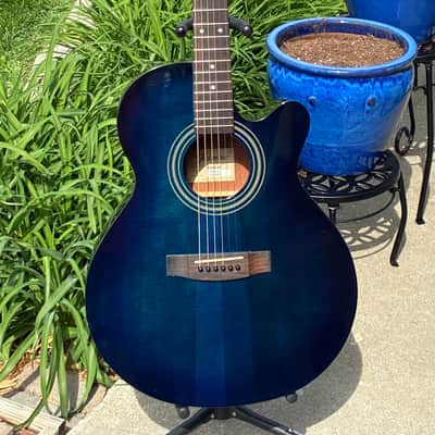 Jasmine by Takamine S34C-8T 2000’s - Blue image 14