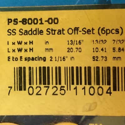 Graph Tech String Saver Offset Stratocaster Saddles Black image 2