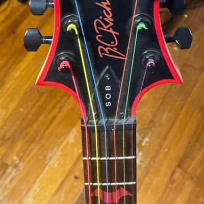 B.C. Rich SoB 2010s - Black with Red Bevels image 3
