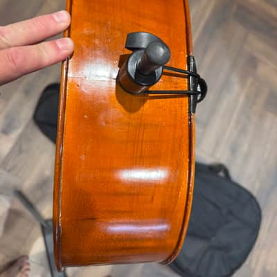 Hidersine Vivente 3/4 Cello - Amber / Antique Varnish with bow and case image 8