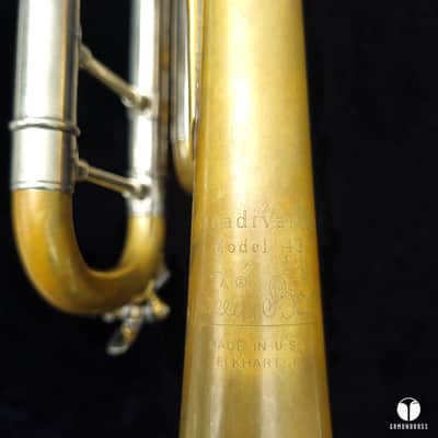 Vincent Bach Stradivarius 43 raw brass ML trumpet mouthpiece case Gamonbrass image 9