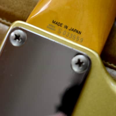 1994 Fender Japan Jazzmaster (JM66-RC) – Shoreline Gold, MIJ, Limited, Offset, FujiGen image 11