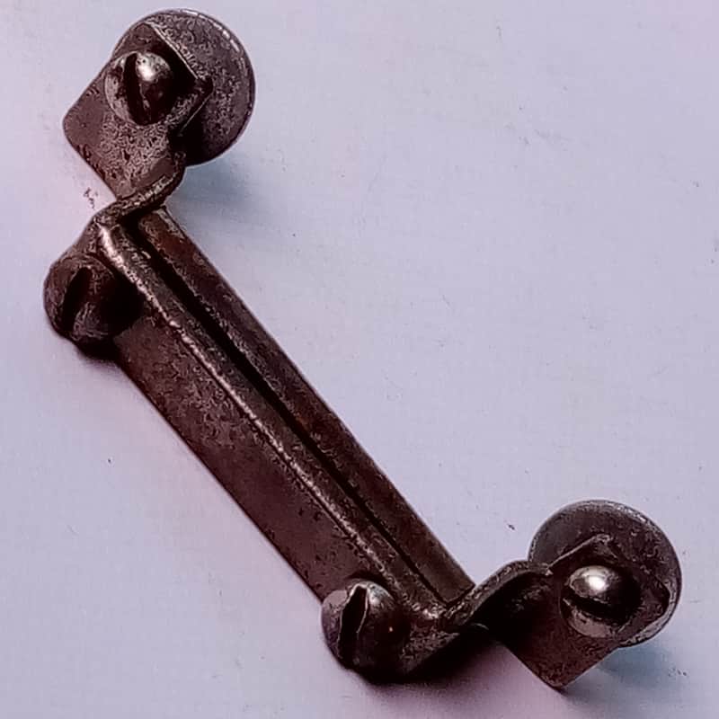 Leedy/Ludwig 1 7/8"Snare Drum Butt Plate Half-Circle Clamp-Bar Nickel Vintage20s image 1