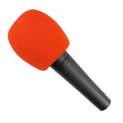 Microphone Windscreen - Red Colored - Fits Shure SM58, Beta 58A & Similar - Vocal Mic Cover New image 2