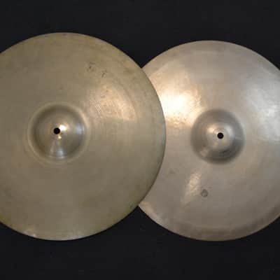 A. Zildjian 15" Transition Stamp Hi-Hat Cymbals (Pair) 1946 - 1953