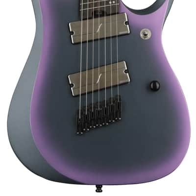 Ibanez Axion Label RGD71ALMS 7-string Electric Guitar - Black Aurora Burst Matte image 2
