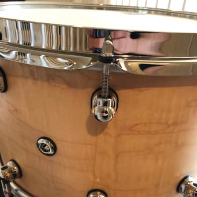 Pearl Masterworks Maple /Birch 14”x8” Snare Drum Matte Natural Flame Maple image 6