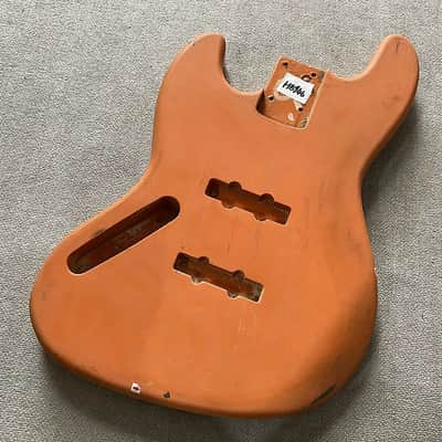 Orange Left Handed Jazz Bass Style Body DIY Project image 1