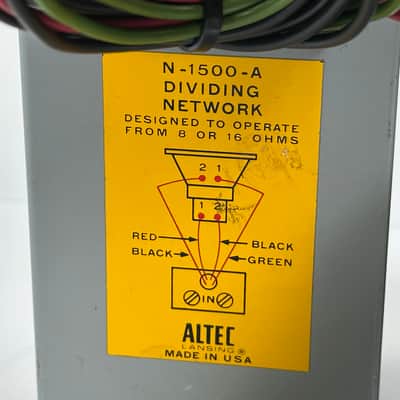 Altec Lansing N-1500-A Dividing Network Crossover Vintage Rare (Pair) image 8