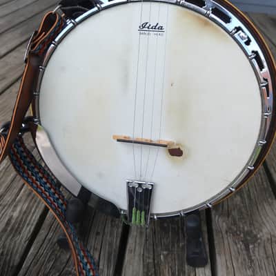 Lida 236 5 String Banjo Early 70s - Flame Maple Burst image 2