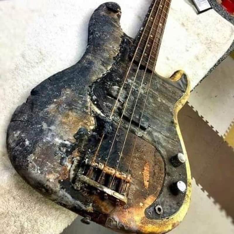 Fender Precision 69 Black over sunburst ultra heavy relic image 1