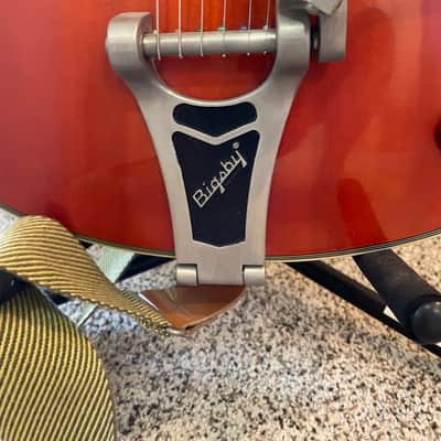 Epiphone Emperor Swingster Orange with Bigbsy image 4