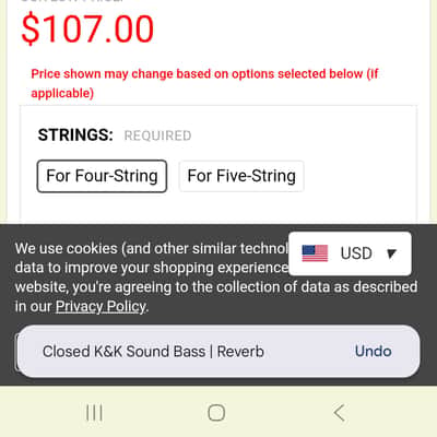 K&K Sound Pure Bass 4-String Acoustic Bass Guitar Pickup image 8