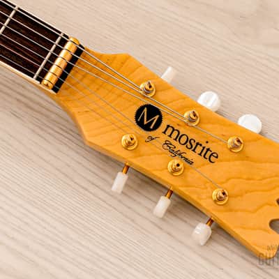 2000s Mosrite Ventures Model Super Custom '65 Pearl White w/ Gold Hardware, Vibramute & Case, Japan Kurokumo image 4