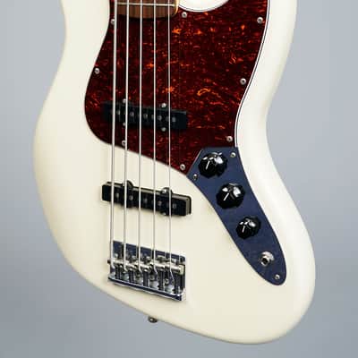 Fender American Professional Jazz Bass V 2017 - Olympic White image 3