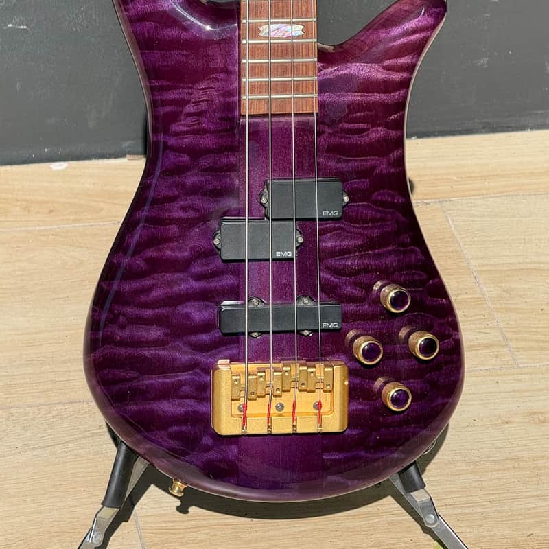 1997 Spector NS-4 Bass Transparent Purple