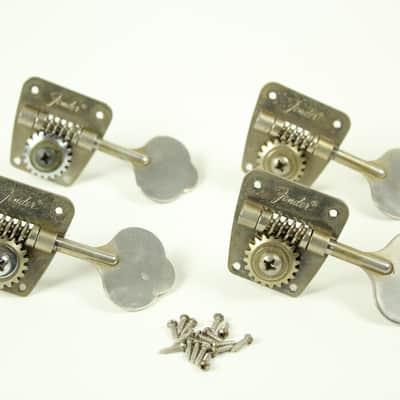 1968-1972 Vintage Fender Jazz/Telecaster/Precision Bass PBass ~NICKEL TUNERS~ Set 1969,1970,1971 image 1