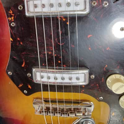 Silvertone Rare, Vintage, Made in Japan, Electric Guitar Model 319-14109? 1960s - Tobacco Burst image 15