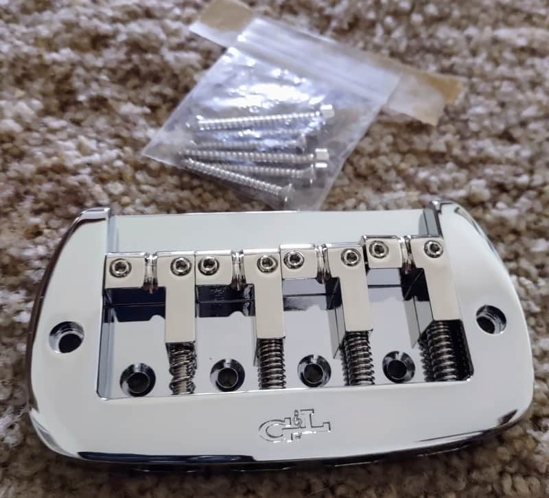 G&L Saddle Lock 4 String Bass Bridge - NEW image 1