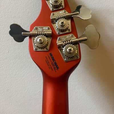 Ernie Ball Music Man Bass Guitar Bongo 4 serial F18900 Dual Humbucker "HH" configuration) circa 2004–2005 - Lava Pearl image 5