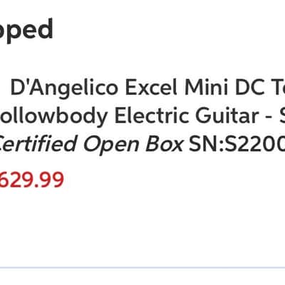 D'Angelico Excel Mini DC Tour Collection 2023 - Present - Slate Blue image 20