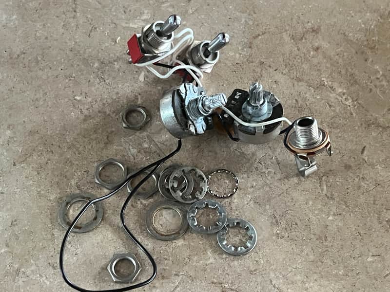 1980 set Fender Lead I II guitar pots harness switches image 1