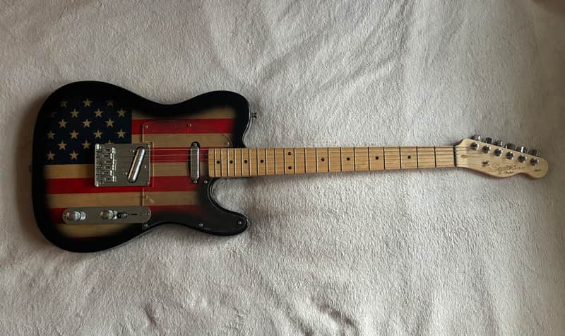 Fender, Squier Telecaster 2017 - US flag with lipstick bridge pick up