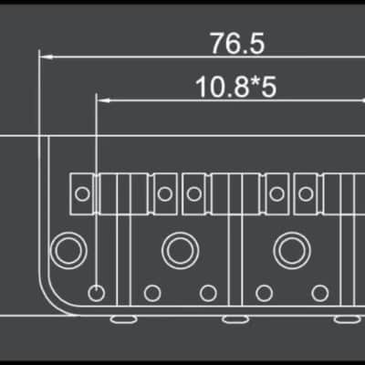 Fixed Hardtail Telecaster Tele Style Guitar Bridge with Brass Saddles image 4
