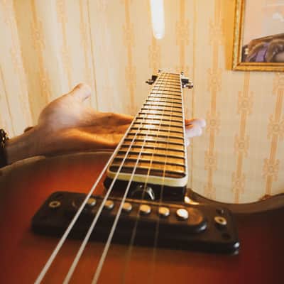 Musima Deluxe 25K GDR Rare Vintage Electric Guitar USSR Les Paul Melody Maker image 8