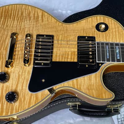 NEW! Gibson Dealer Select Custom Shop Les Paul Custom - Wild AAA Figured Flame Top - Antique Natural - Authorized Dealer - 8.7 lbs - G05981 (Copy) image 4