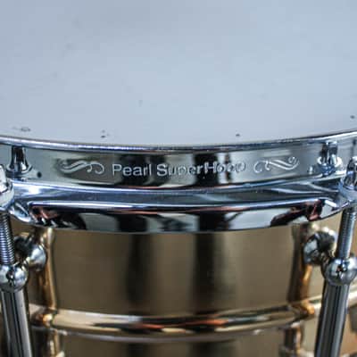 Pearl 5.5" x 14" Pearl Bronze Sensitone Snare Drum with Tube Lugs - Early 2000's image 12