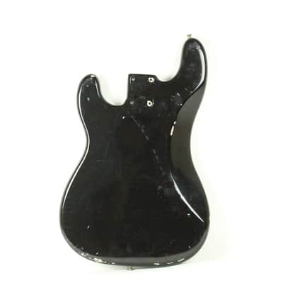 1966 Fender Precision Bass Body Black Re-Fin 1960's Vintage PBass image 2